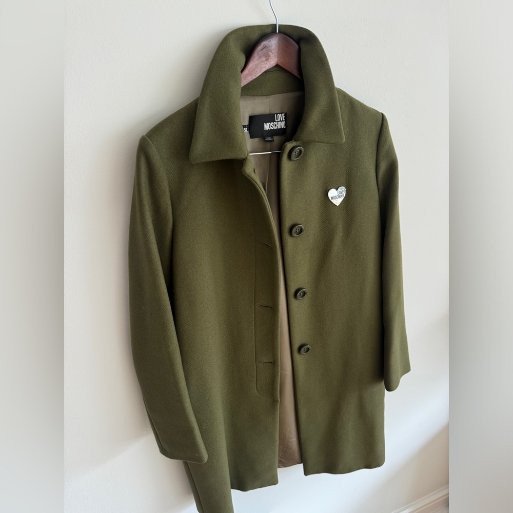 Love Moschino wool blend coat